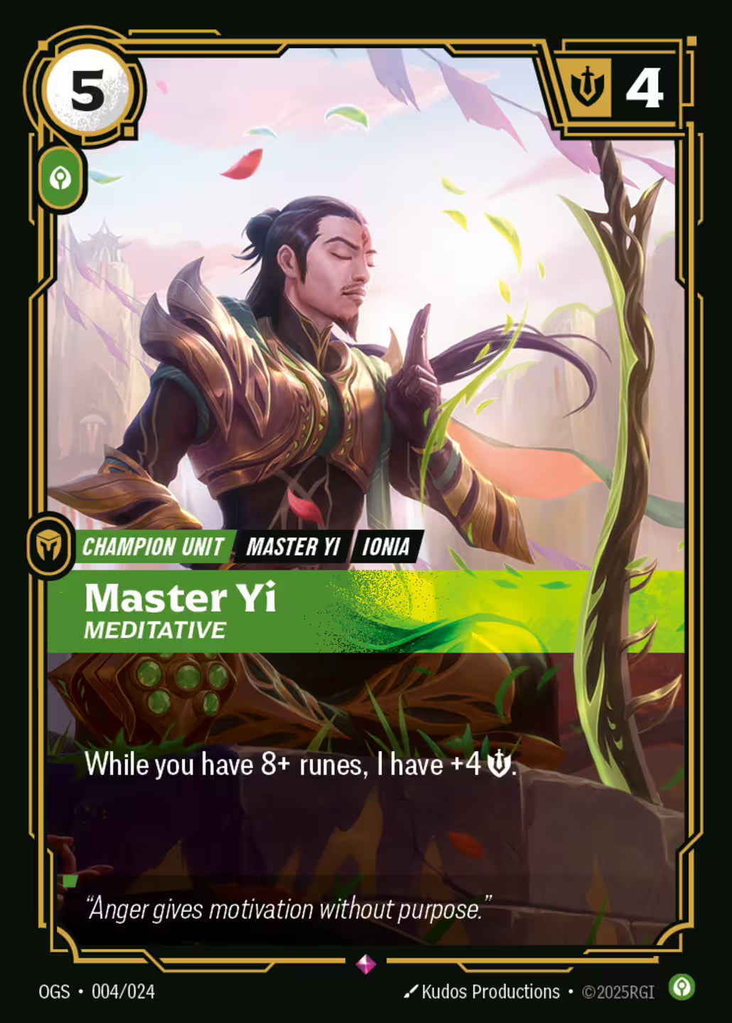 Master YI MEDITATIVE OGS 004/024