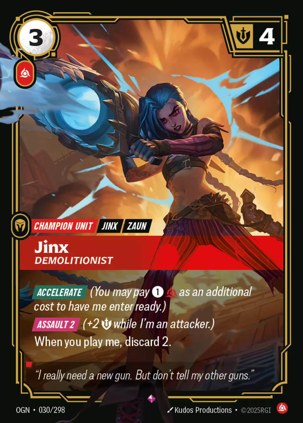 Jinx CHAMPION UNIT OGN 030/298