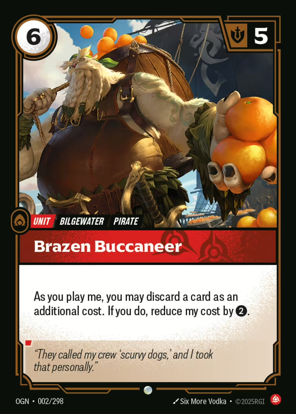Brazen Buccaneer OGN 002/298