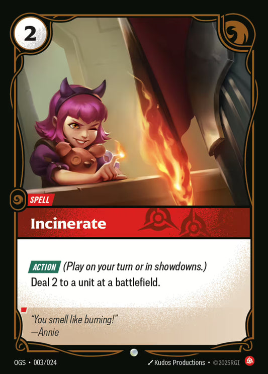 Incinerate OGS 003/024