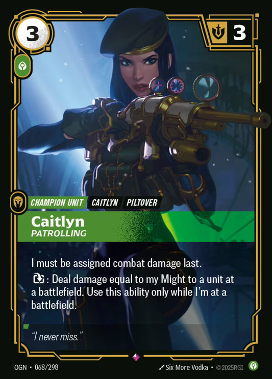 Caitlyn PATROLLING OGN 068/298
