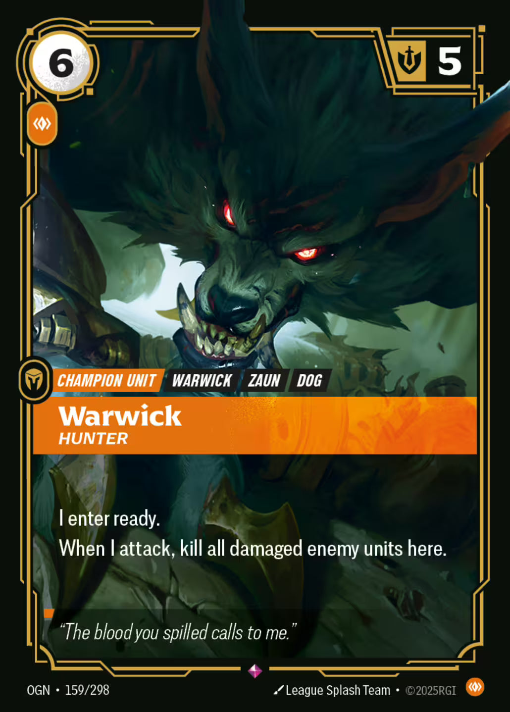 Warwick HUNTER OGN 159/298