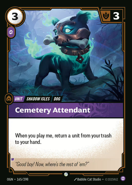 Cemetery Attendant OGN 165/298